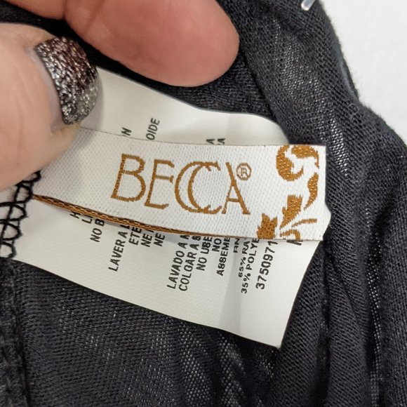 Becca Women's Black Sleeveless Breezy Basics Jumpsuit Size M NWT - Picture 8 of 14